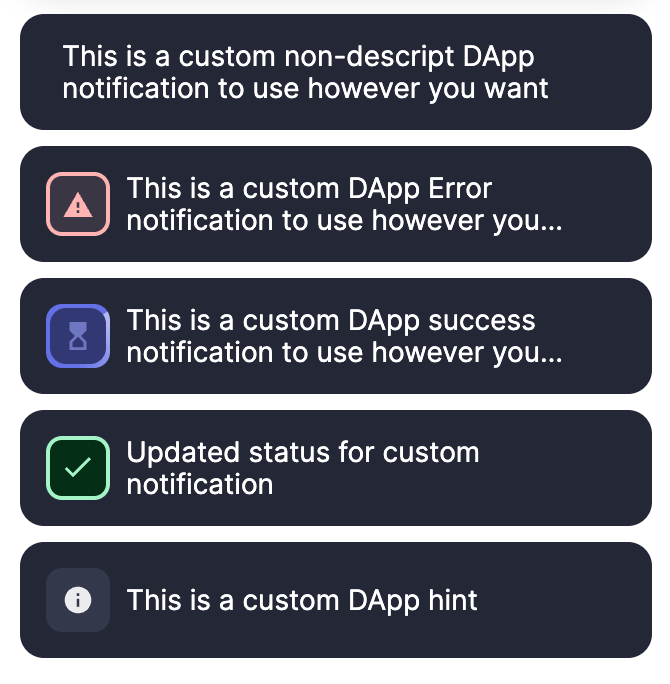 Custom notifications image